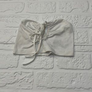 Urban Outfitters White Tie Tube Top